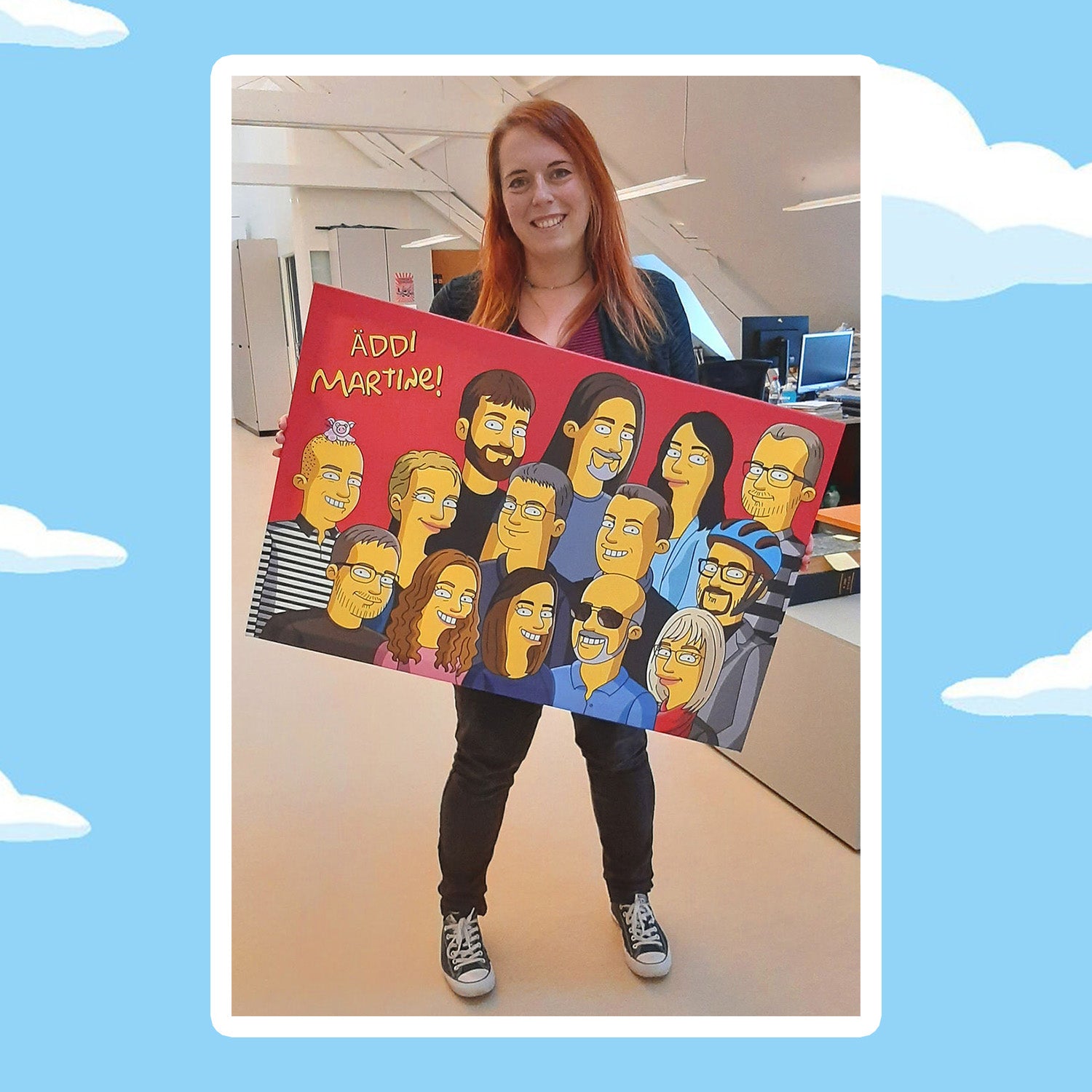 Laden Sie das Bild in den Galerie-Viewer, Dein handgezeichnetes Comic Poster! - Mach mich gelb!