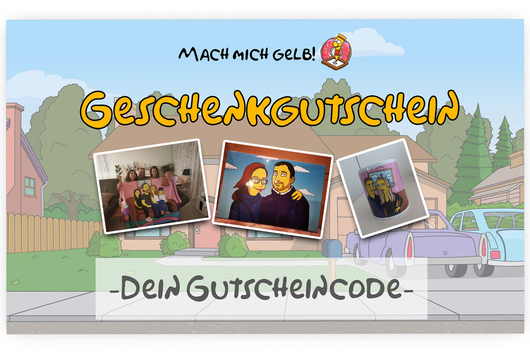 Mach mich Gelb! - Geschenkgutschein - Mach mich gelb!